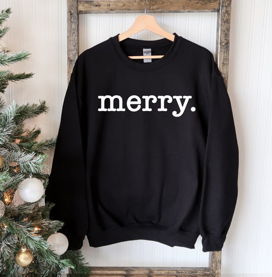 Merry. Christmas Sweatshirt