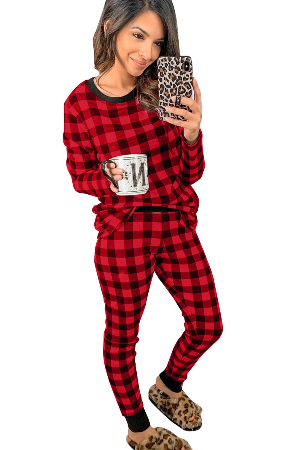 Red Loungewear Set - Plaid – Sandman's Shop