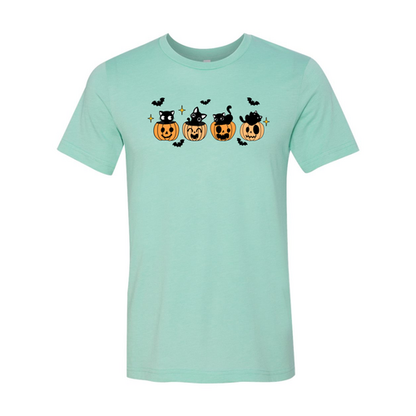 Black Cat Pumpkin Halloween Shirt