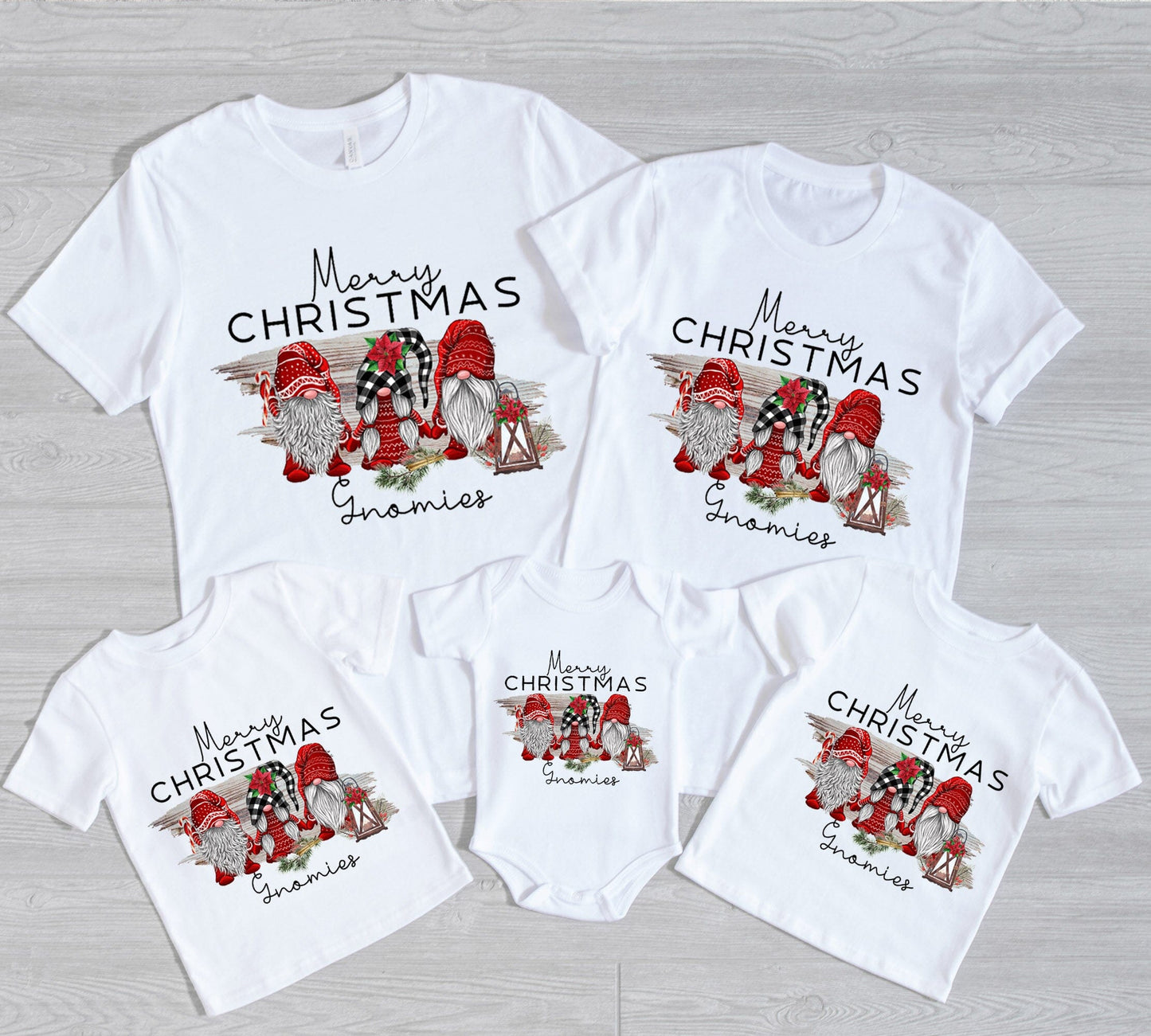 Gnome Family Christmas Onesie