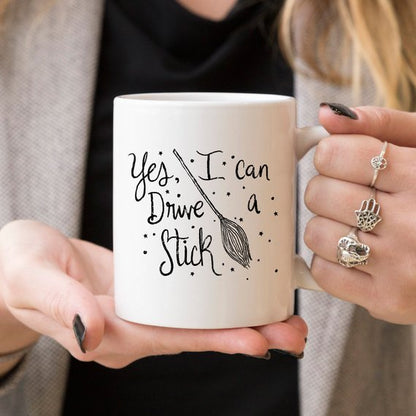 Yes I Can Drive A Stick Halloween Mug