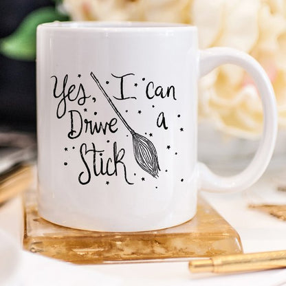 Yes I Can Drive A Stick Halloween Mug