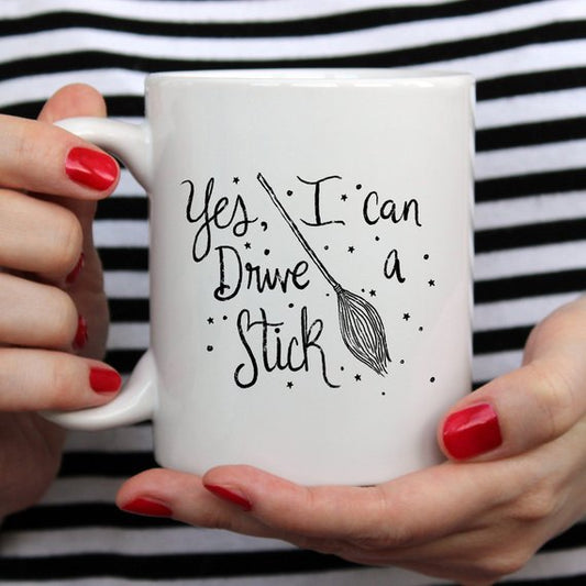 Yes I Can Drive A Stick Halloween Mug