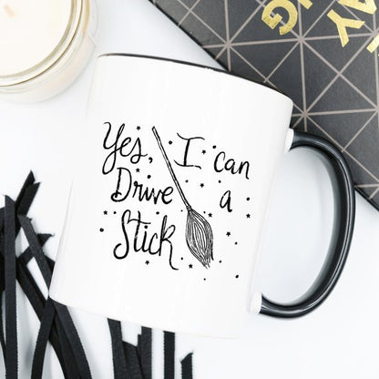 Yes I Can Drive A Stick Halloween Mug