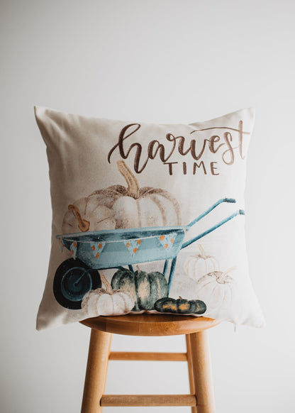 Give Thanks Pumpkin Wagon Pillow