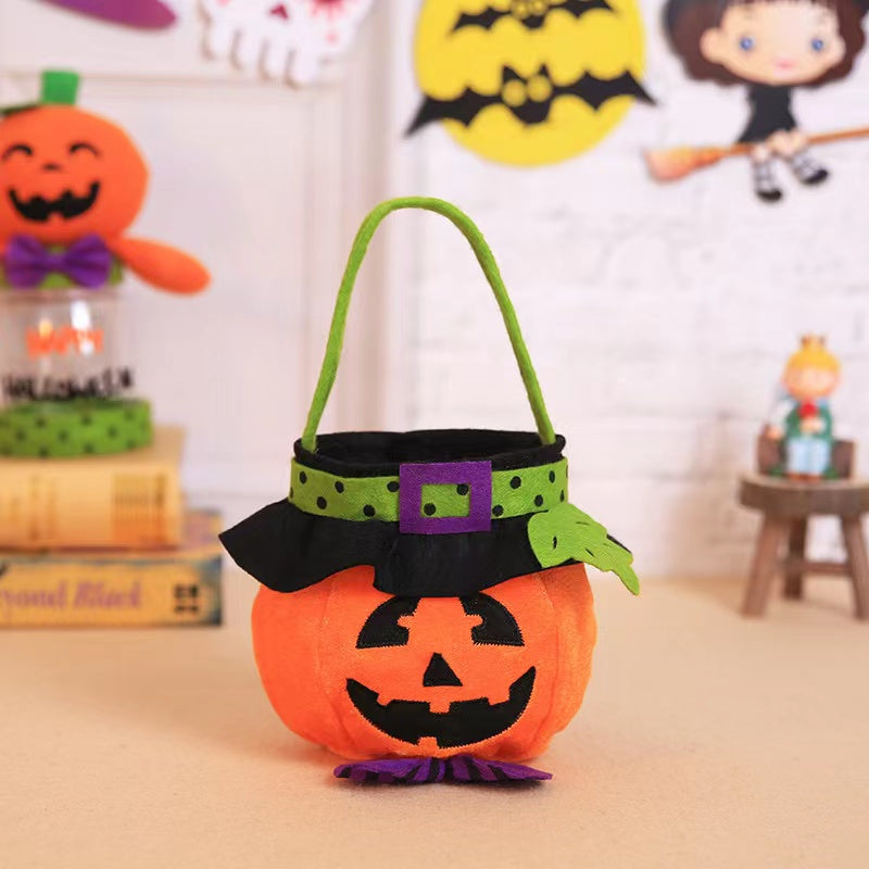 Halloween Witch Pumpkin Tote Bag