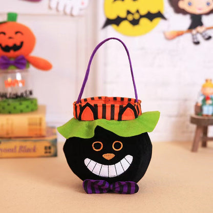 Halloween Witch Pumpkin Tote Bag