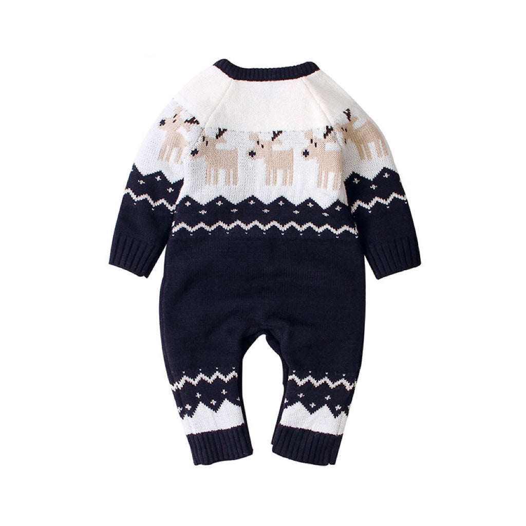 Baby Ugly Christmas Sweater Design Romper