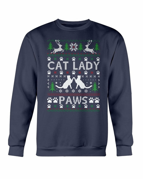 Cats Paw Ugly Christmas Sweatshirt