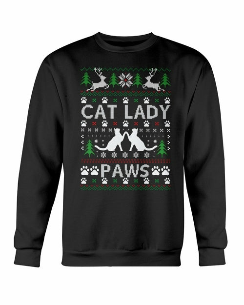 Cats Paw Ugly Christmas Sweatshirt