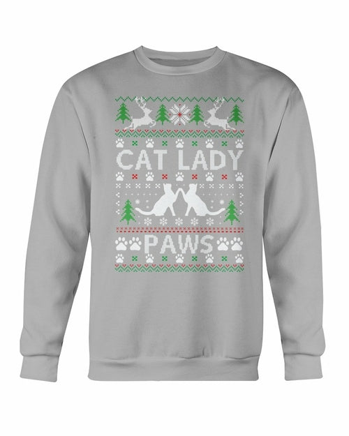 Cats Paw Ugly Christmas Sweatshirt