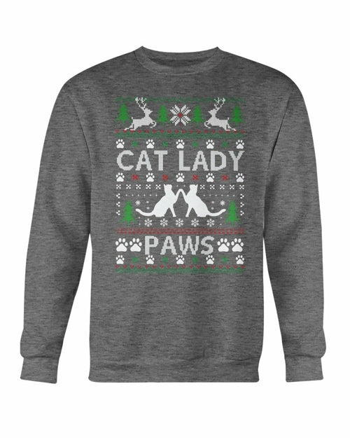 Cats Paw Ugly Christmas Sweatshirt