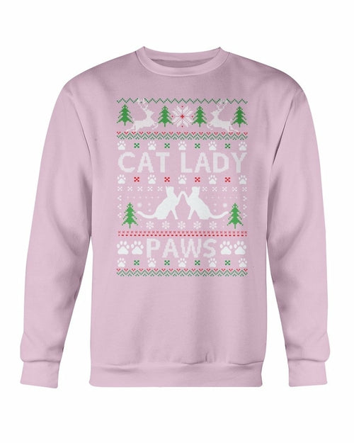 Cats Paw Ugly Christmas Sweatshirt